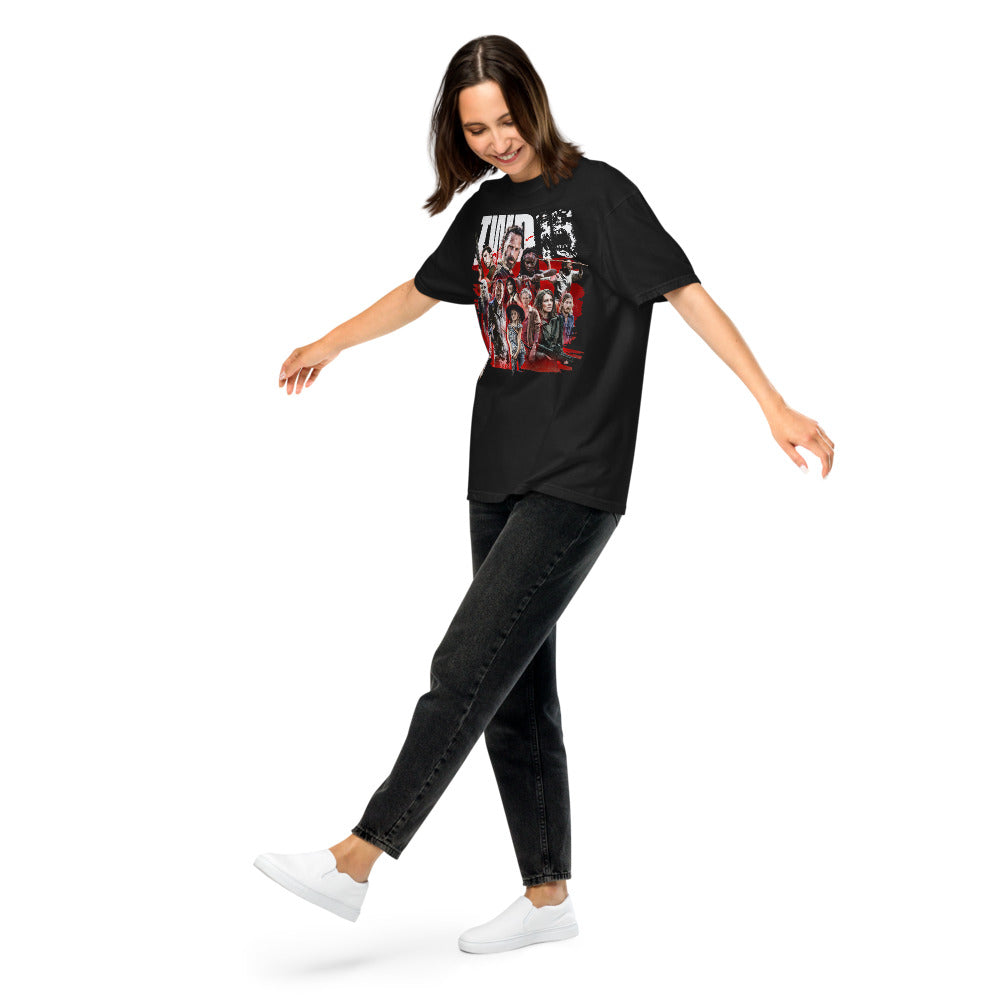 The Walking Dead 15th Anniversary Comfort Colors T-Shirt Character Mashup