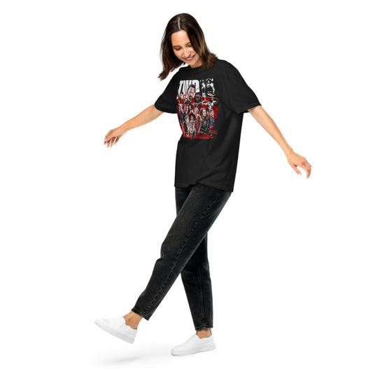 The Walking Dead 15th Anniversary Character Mashup T-Shirt Black-4