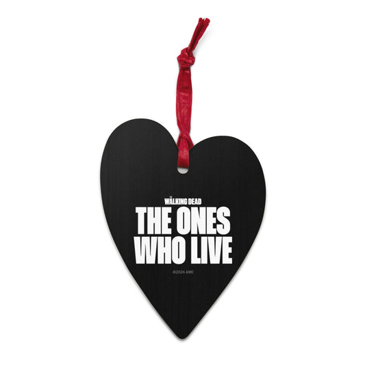 The Walking Dead: The Ones Who Live Rick & Michonne Wooden Ornament-1