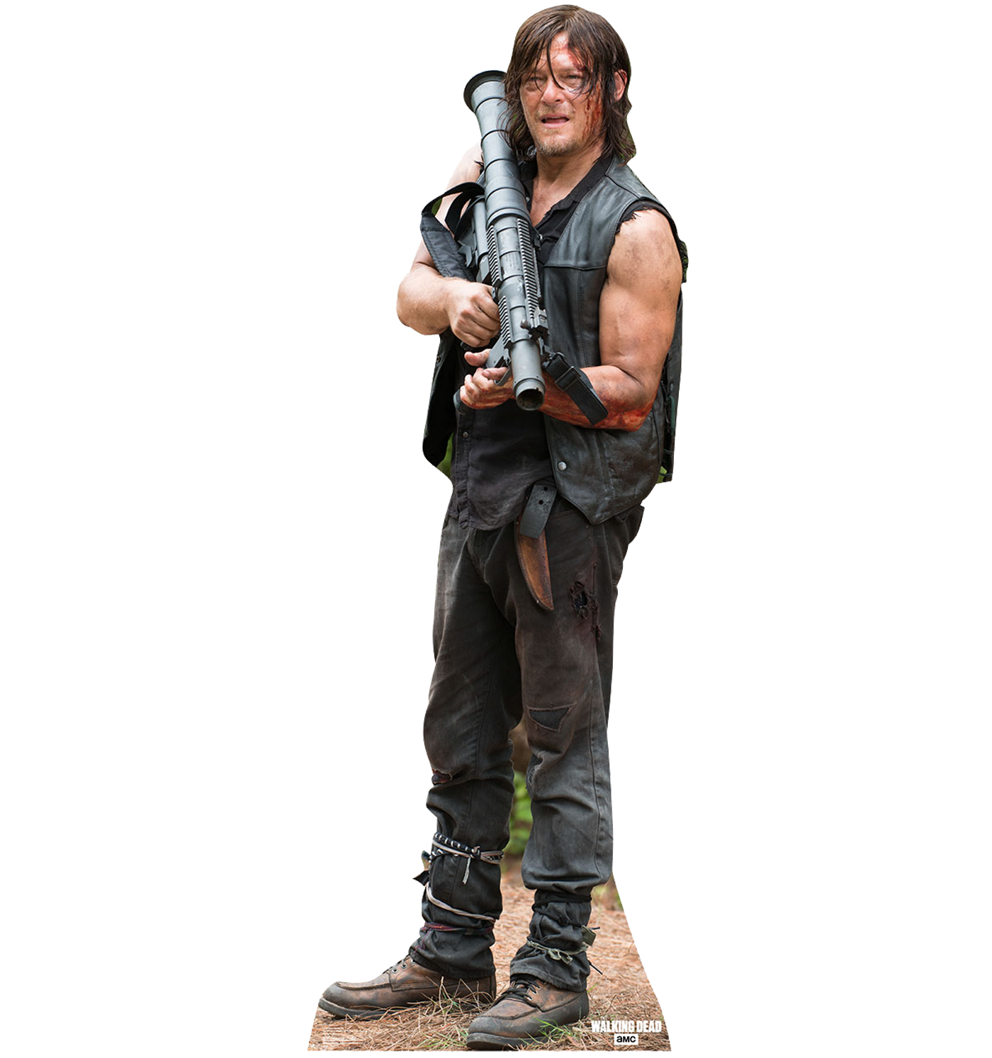 The Walking Dead Daryl with Rocket Launcher Cardboard Cut Out Standee-0