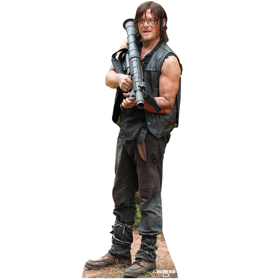 The Walking Dead Daryl with Rocket Launcher Cardboard Cut Out Standee-0