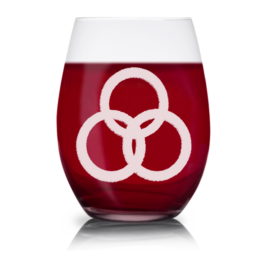 The Walking Dead: World Beyond Three Circle Entity Laser Engraved Stemless Wine Glass-2