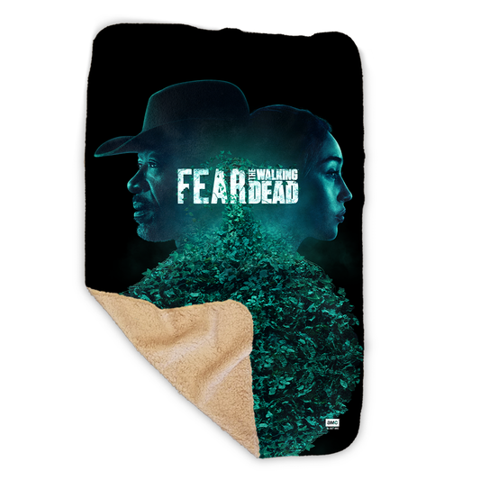Fear The Walking Dead Key Art Sherpa Blanket-1