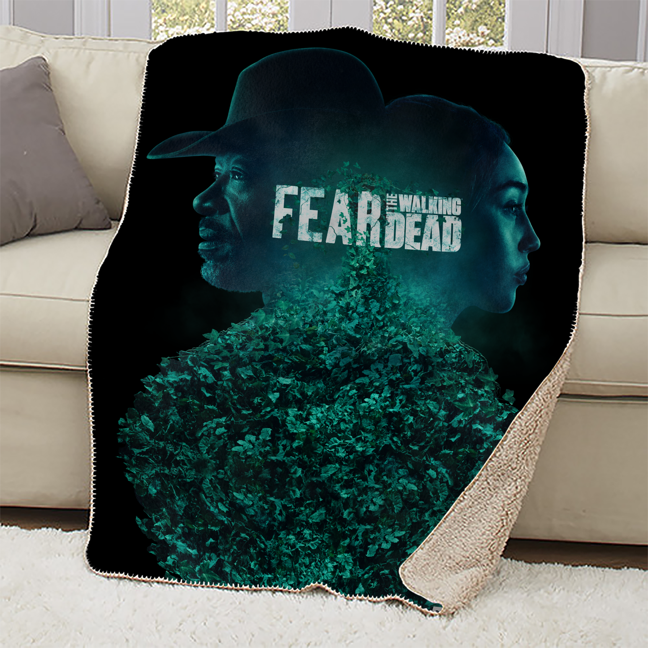 Fear The Walking Dead Key Art Sherpa Blanket-0