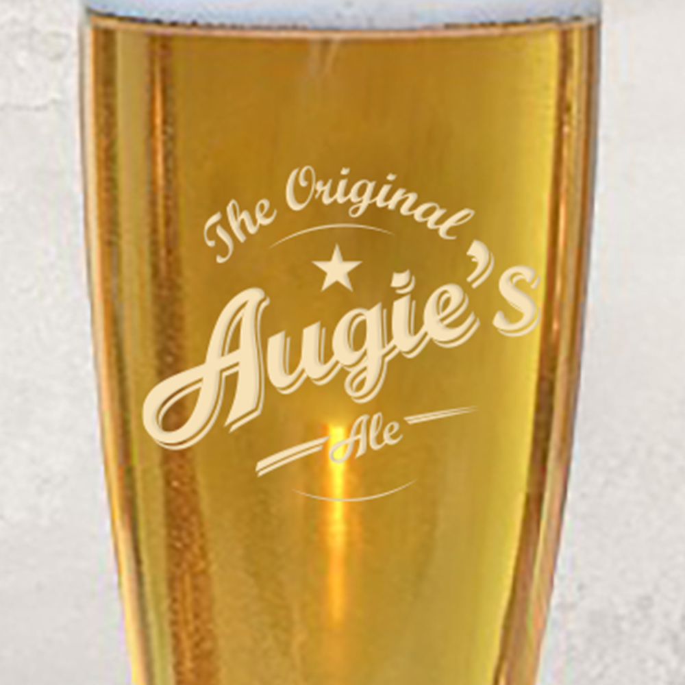 Fear The Walking Dead Augie's Ale Laser Engraved Pilsner Glass-1
