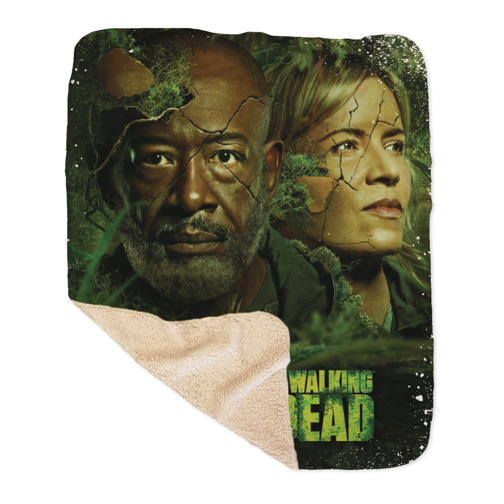 Fear The Walking Dead Season 8A Key Art Sherpa Blanket-3