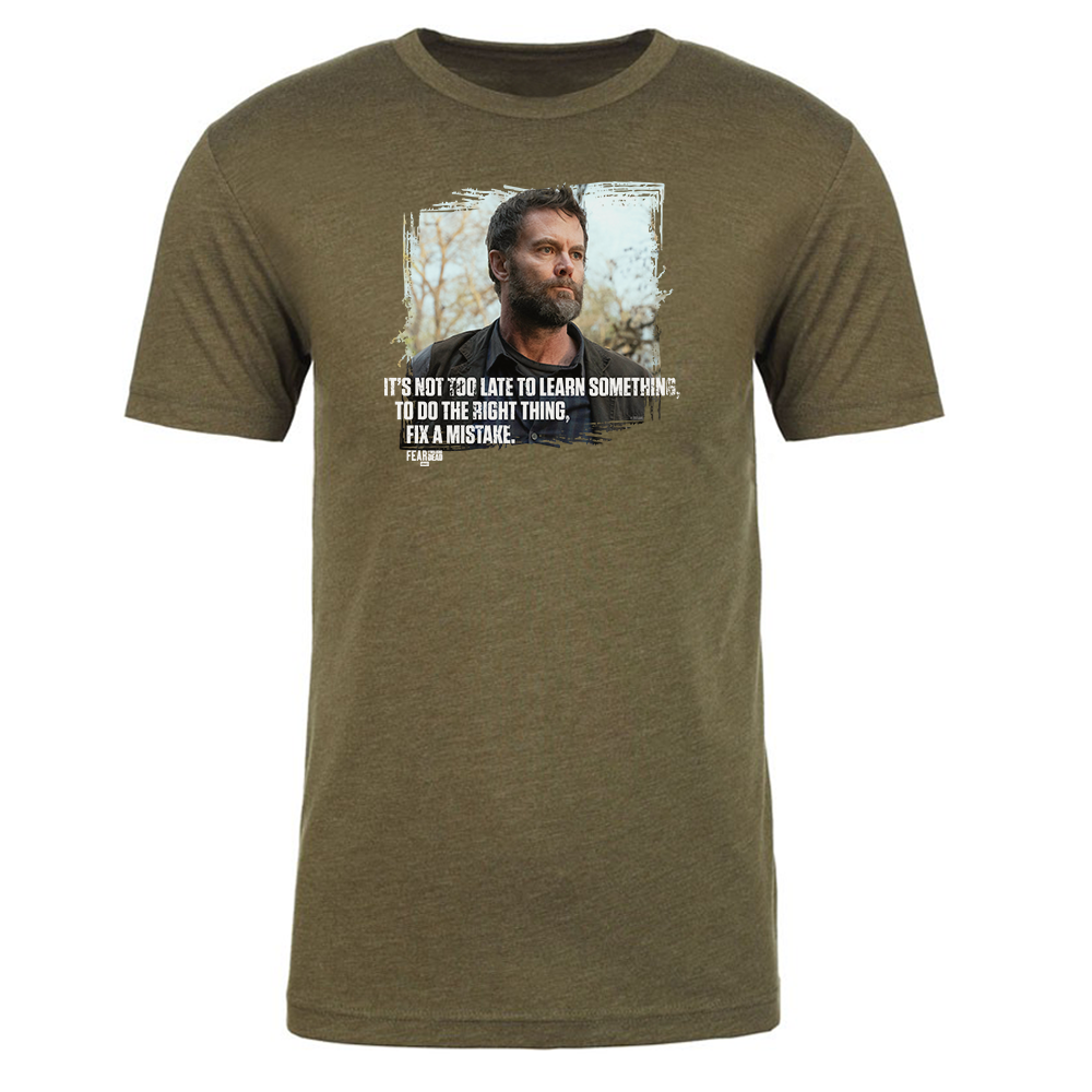 Fear The Walking Dead John Not Too Late Adult Short Sleeve T-Shirt-2