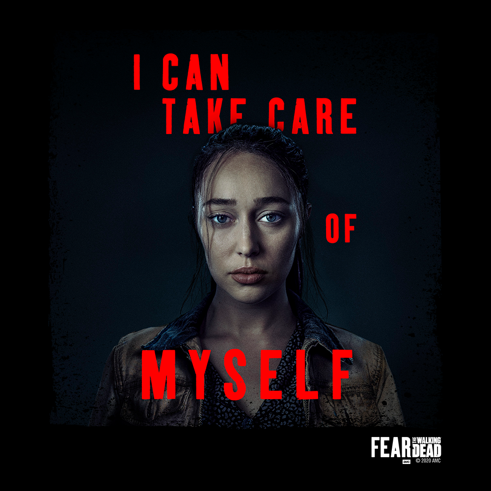 Fear The Walking Dead Season 6 Alicia Quote Fleece Crewneck Sweatshirt-1