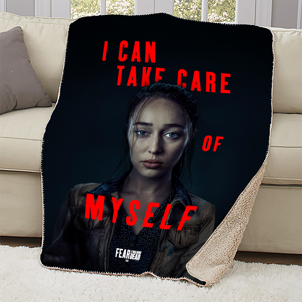 Fear The Walking Dead Season 6 Alicia Quote Sherpa Blanket-0
