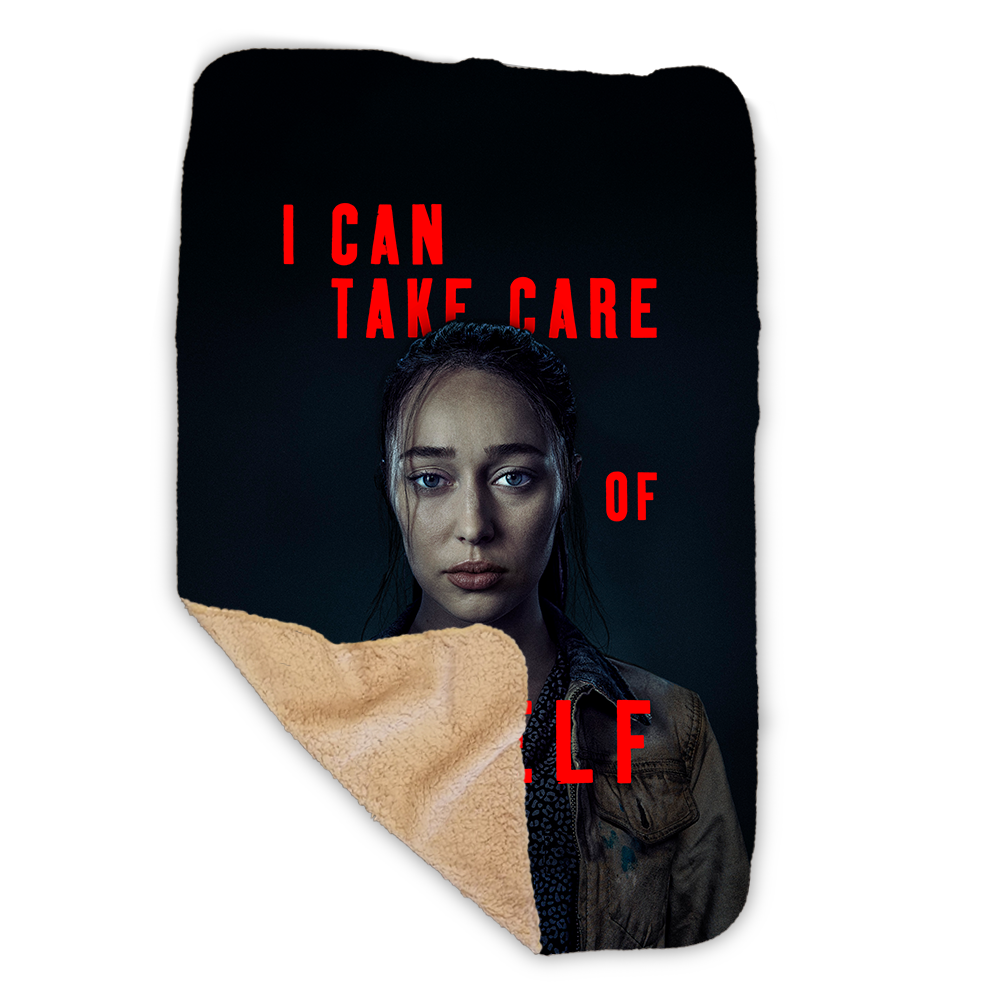 Fear The Walking Dead Season 6 Alicia Quote Sherpa Blanket-1