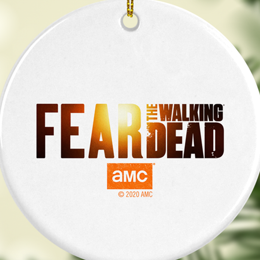 Fear The Walking Dead Season 6 Art Logo Double-Sided Ornament-2