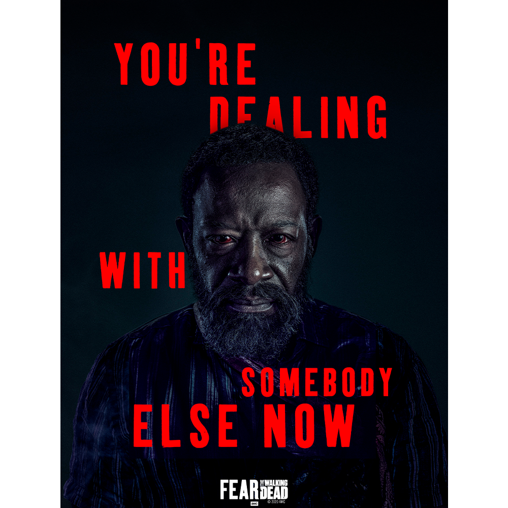 Fear The Walking Dead Season 6 Morgan Quote Metal Sign-1