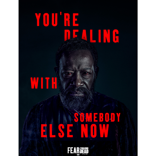 Fear The Walking Dead Season 6 Morgan Quote Metal Sign-1