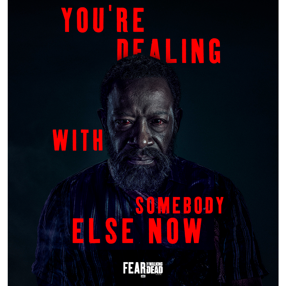 Fear The Walking Dead Season 6 Morgan Quote Sherpa Blanket-1