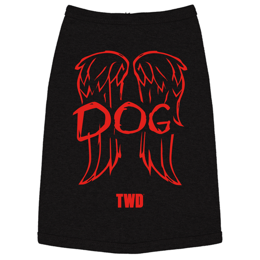 The Walking Dead Dog Wings Dog Shirt-0