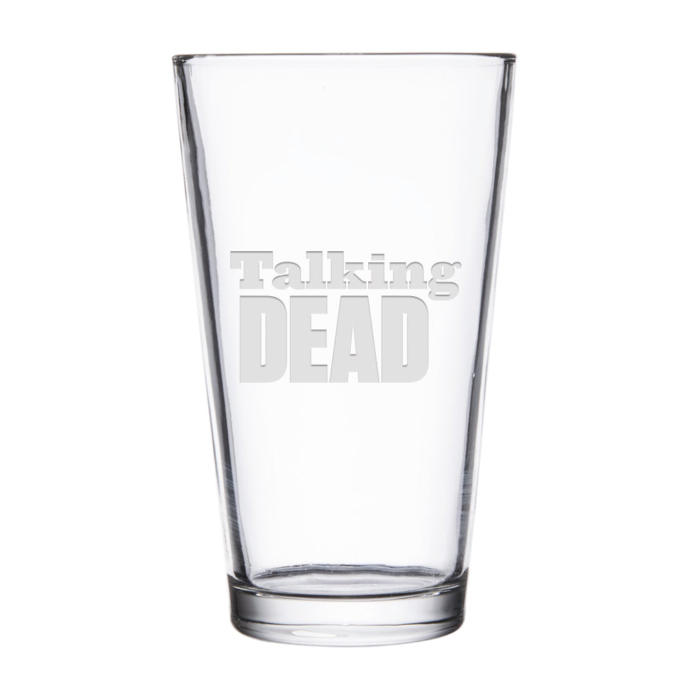 Talking Dead Logo Laser Engraved Pint Glass-0