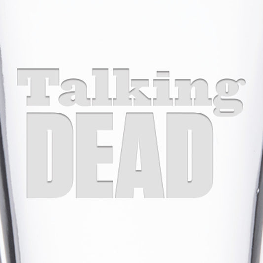 Talking Dead Logo Laser Engraved Pint Glass-1