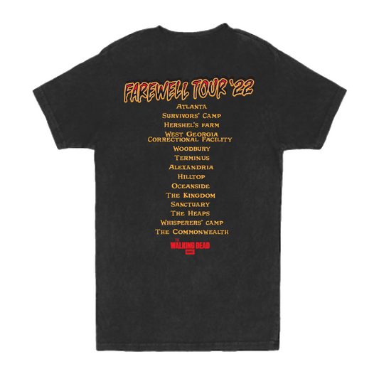 The Walking Dead Farewell Tour Walker Vintage Distressed T-Shirt-1