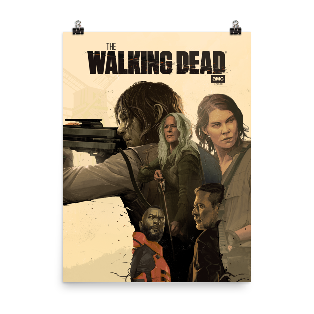 The Walking Dead Season 11B Key Art Premium Satin Poster-0