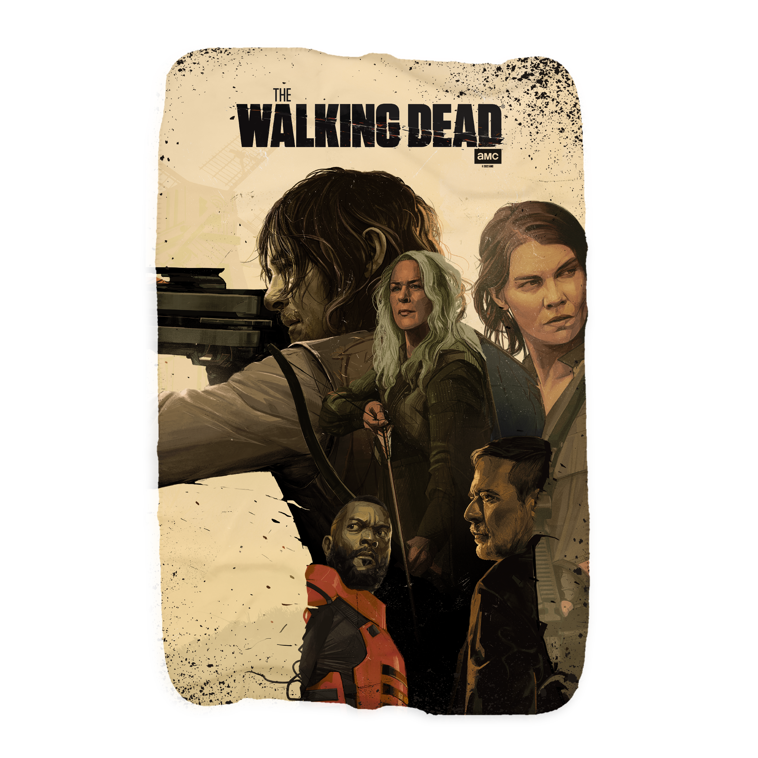 The Walking Dead Season 11B Key Art Sherpa Blanket-1