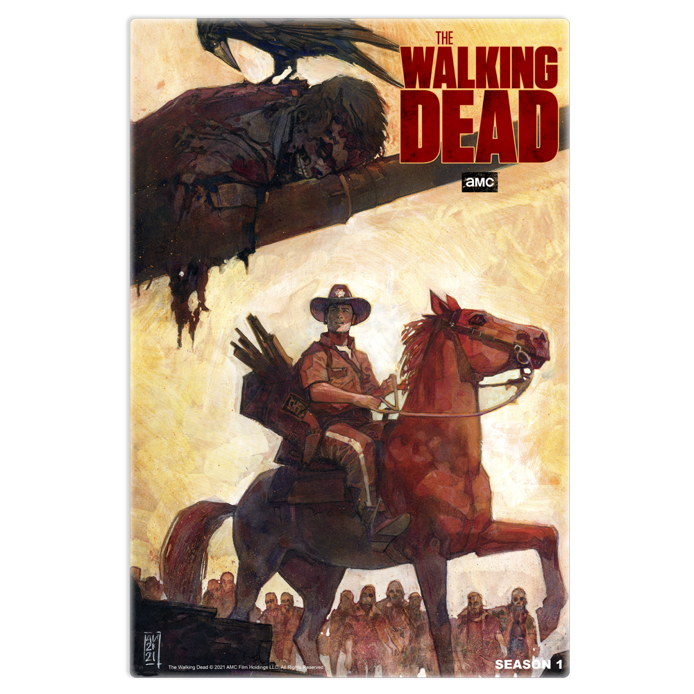 11 WEEKS OF TWD – SEASON 1 BY ALEX MALEEV – Premium Gallery Wrapped Canvas