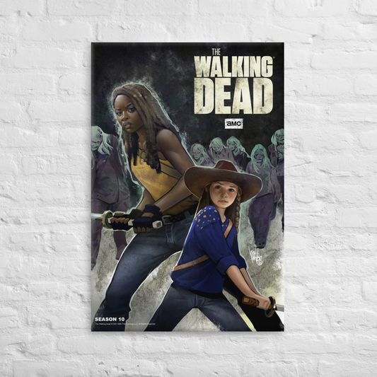 11 Weeks of TWD – Season 10 by Mel Milton Premium Gallery Wrapped Canvas-1