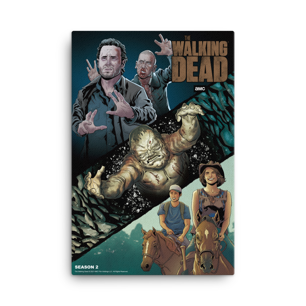 11 Weeks of TWD – Season 2 by Will Sliney & Dee Cunniffe Premium Gallery Wrapped Canvas-0