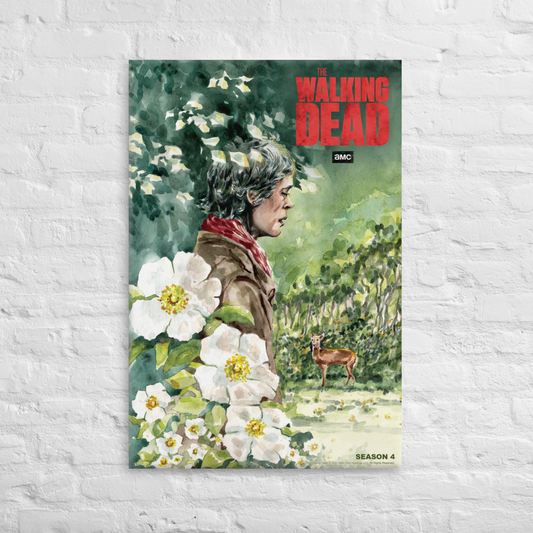 11 Weeks of TWD – Season 4 by Christine Norrie Premium Gallery Wrapped Canvas-1