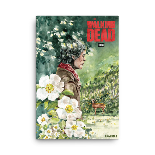 11 Weeks of TWD – Season 4 by Christine Norrie Premium Gallery Wrapped Canvas-0