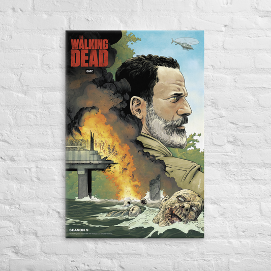 11 Weeks of TWD – Season 9 by Declan Shalvey Premium Gallery Wrapped Canvas-1