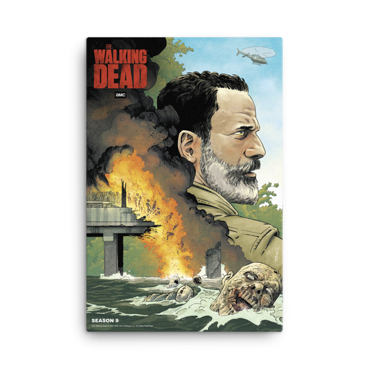 11 Weeks of TWD – Season 9 by Declan Shalvey Premium Gallery Wrapped Canvas-0