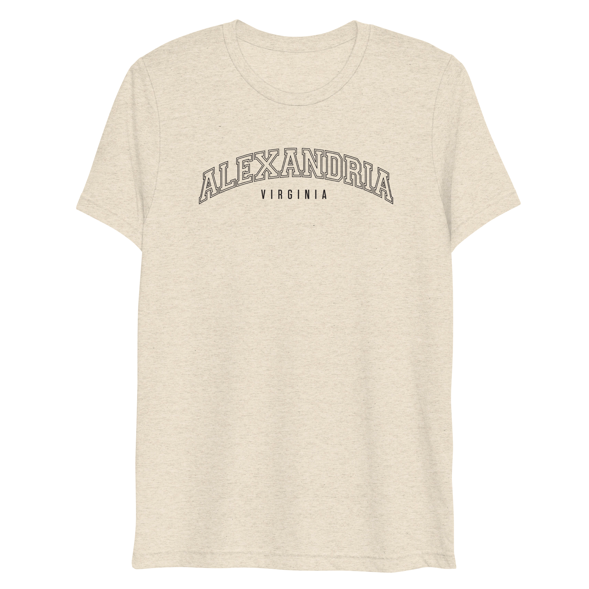 The Walking Dead Alexandria Collegiate Adult Tri-Blend T-Shirt-0