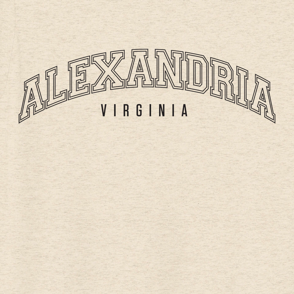 The Walking Dead Alexandria Collegiate Adult Tri-Blend T-Shirt