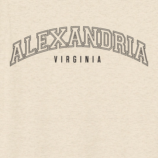 The Walking Dead Alexandria Collegiate Adult Tri-Blend T-Shirt-1