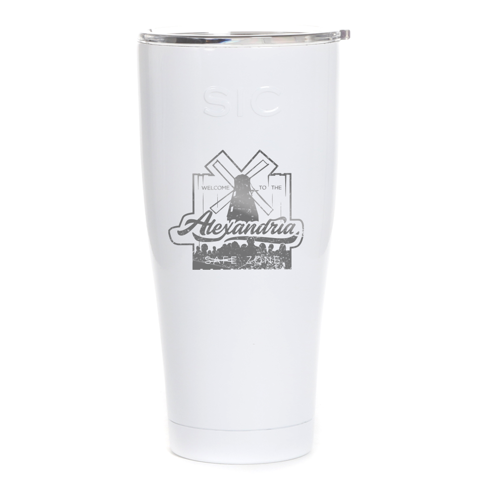 The Walking Dead Alexandria Laser Engraved SIC Tumbler