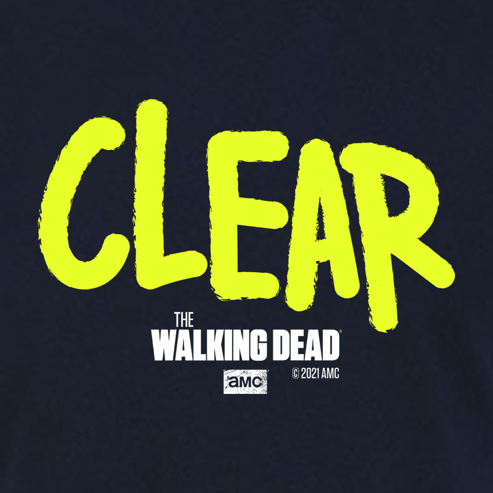 The Walking Dead Clear Graffiti Adult Short Sleeve T-Shirt