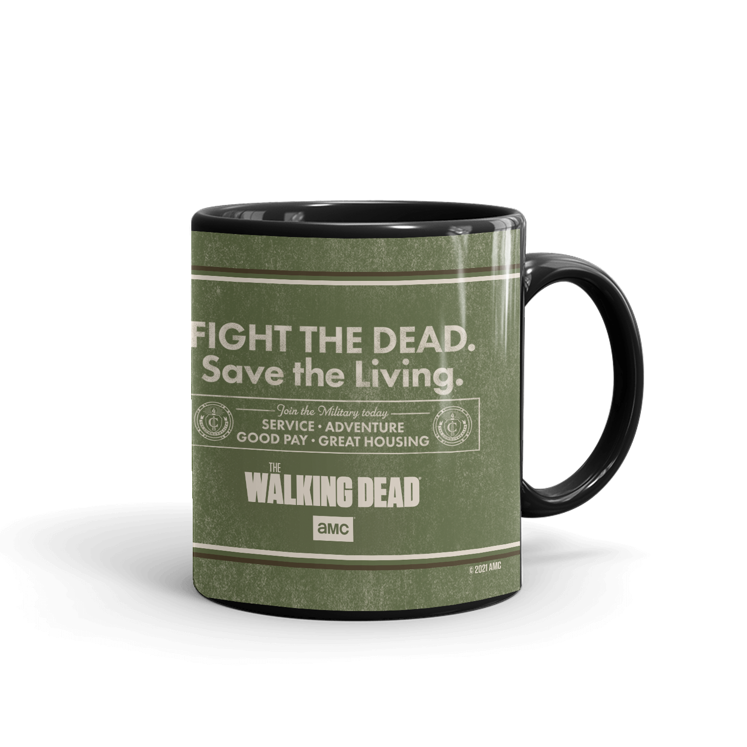The Walking Dead Commonwealth Poster Black Mug-2