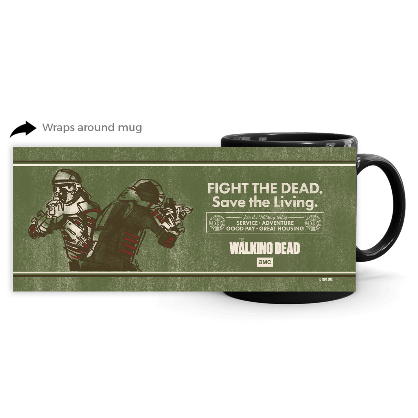 The Walking Dead Commonwealth Poster Black Mug