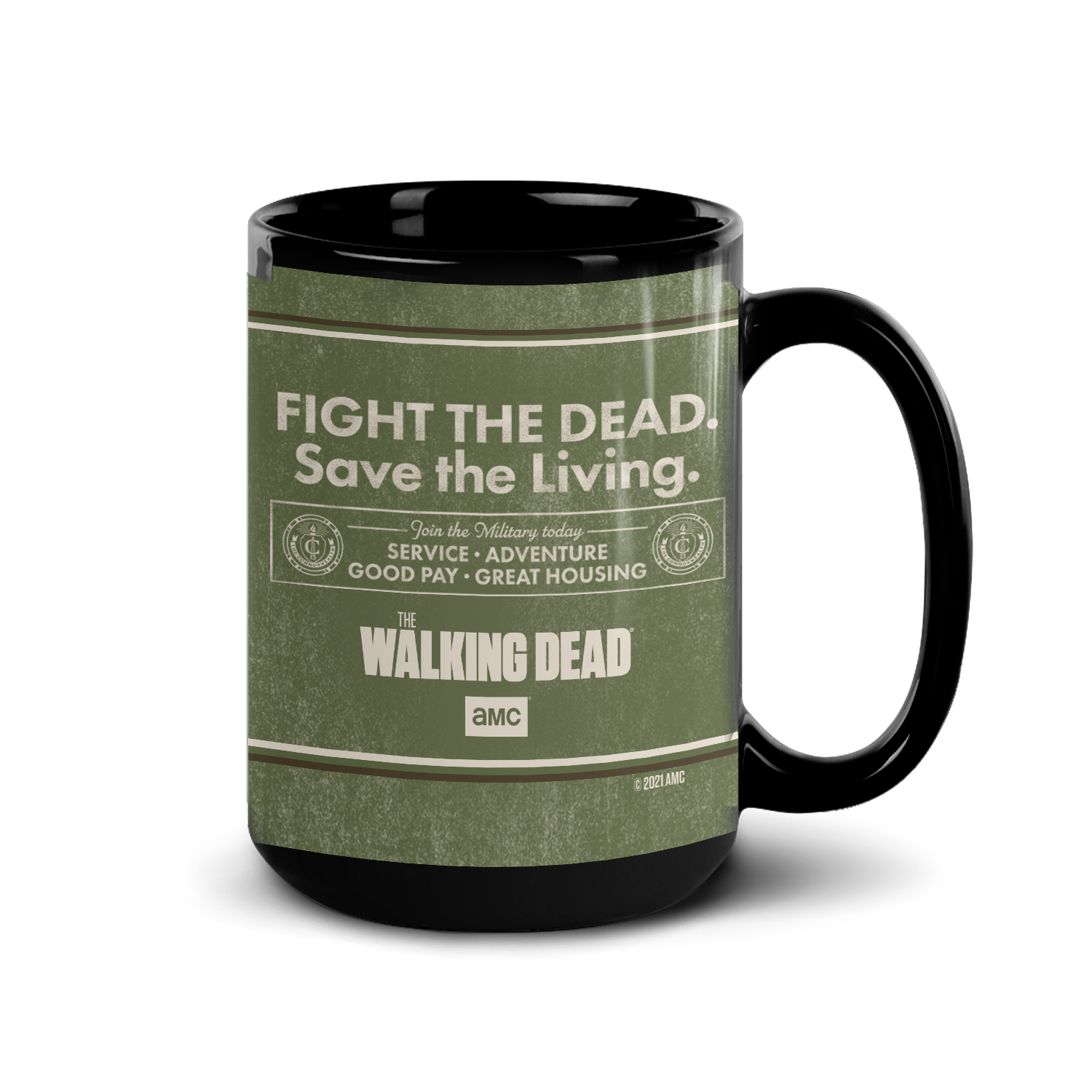 The Walking Dead Commonwealth Poster Black Mug