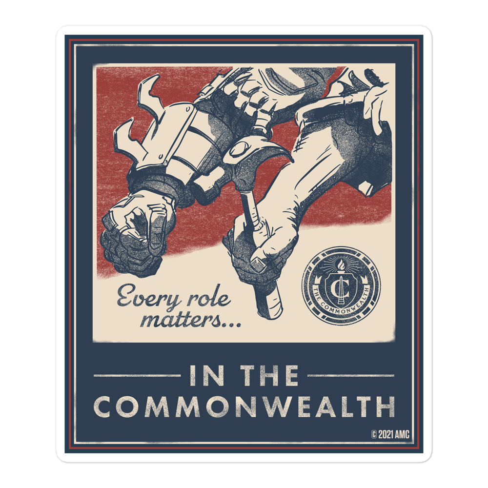 The Walking Dead Commonwealth Poster Die Cut Sticker