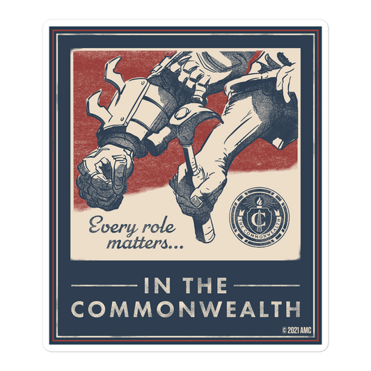 The Walking Dead Commonwealth Poster Die Cut Sticker-0