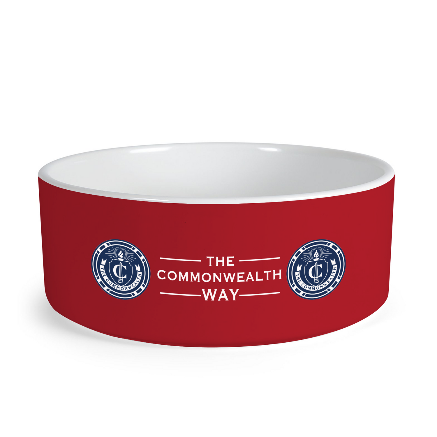 The Walking Dead Commonwealth Seal Red Pet Bowl