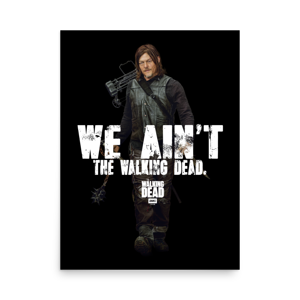 The Walking Dead We Ain't The Walking Dead Premium Satin Poster-0