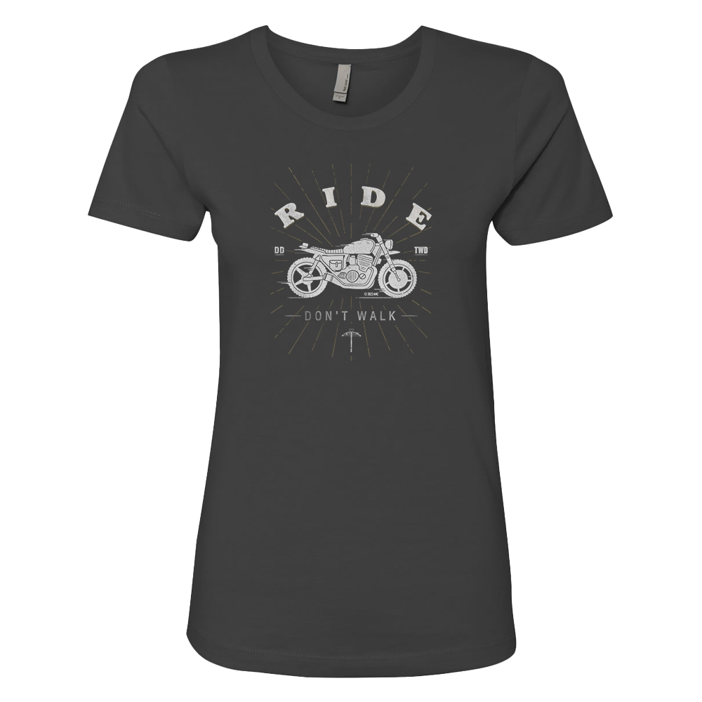 The Walking Dead Daryl Ride Don't Walk Women's Short Sleeve T-Shirt-2