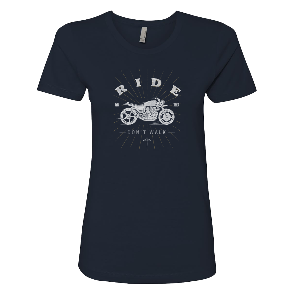 The Walking Dead Daryl Ride Don't Walk Women's Short Sleeve T-Shirt-3