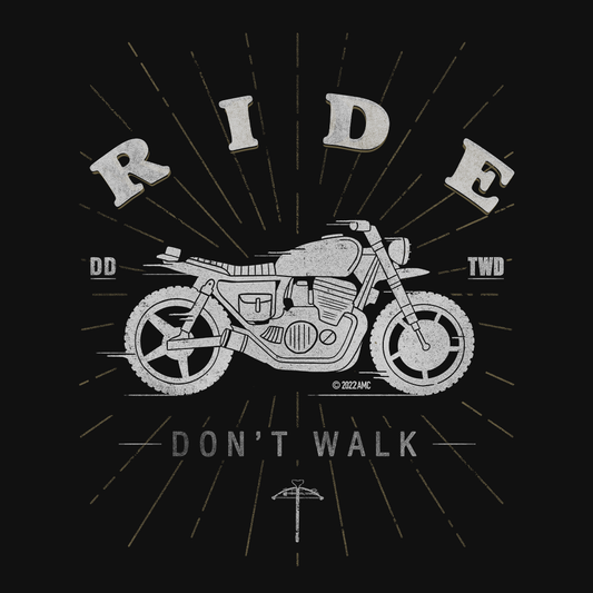 The Walking Dead Daryl Ride Don't Walk Women's Short Sleeve T-Shirt-1