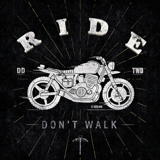 The Walking Dead Daryl Ride Don't Walk Premium Satin Poster-2