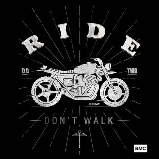 The Walking Dead Daryl Ride Don't Walk Fleece Hooded Sweatshirt-2