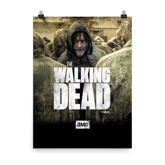 The Walking Dead Daryl Season 10 Premium Satin Poster-0