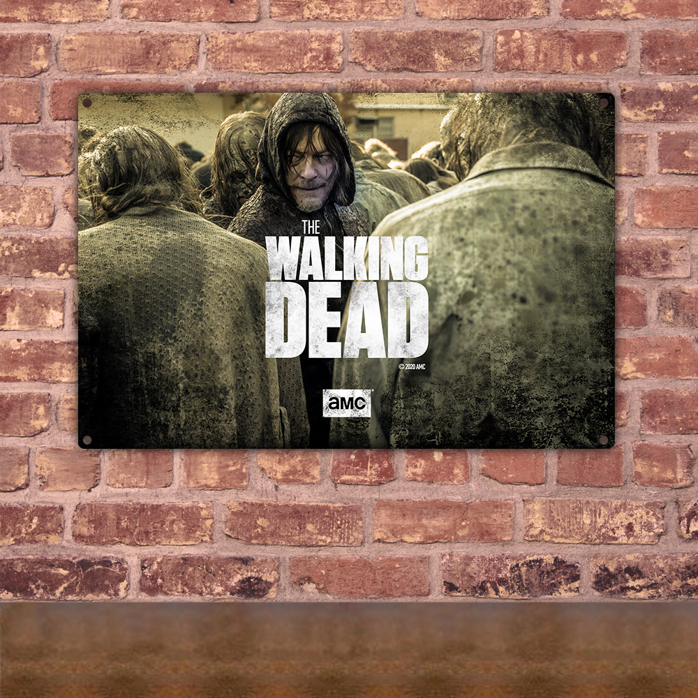 The Walking Dead Daryl Season 10 Metal Sign-0